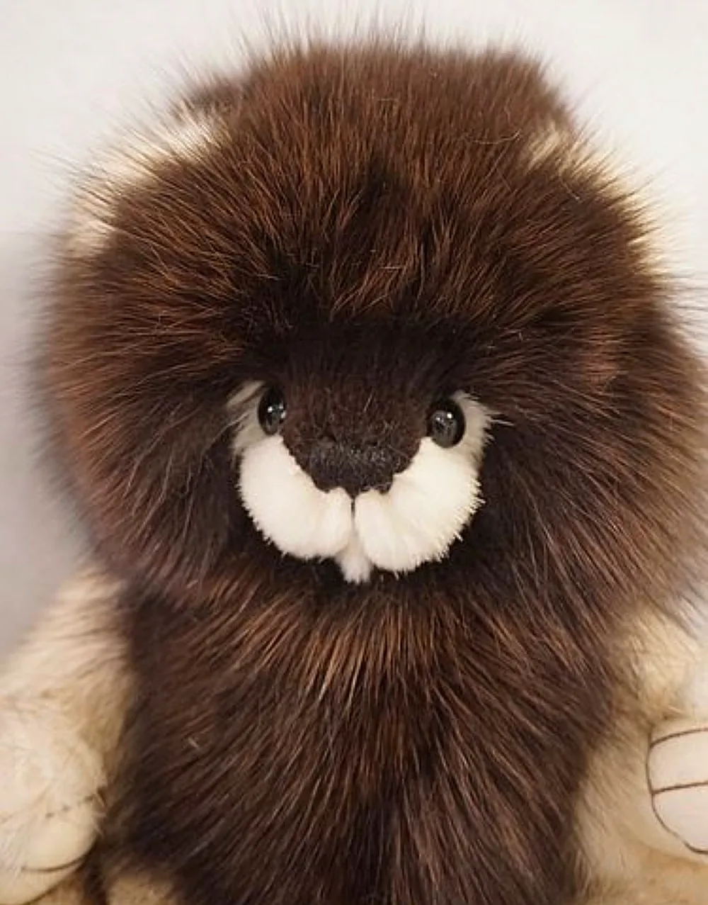 Natural Fox & Mink Fur Lion by DiBears - Diana Watts - Bear Pile