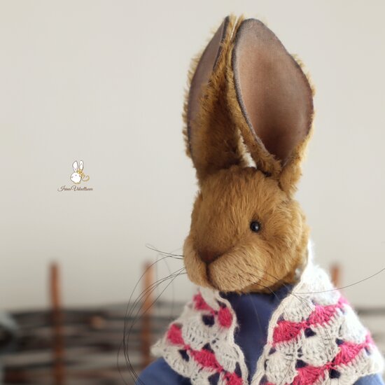 Mrs Josephine Rabbit with a shawl by Irina Vikultseva - Bear Pile