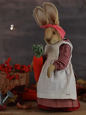 Mrs Josephine Rabbit with a shawl by Irina Vikultseva - Bear Pile