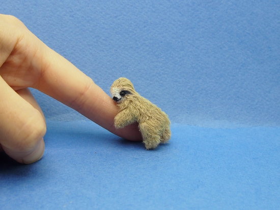miniature sloth figurine