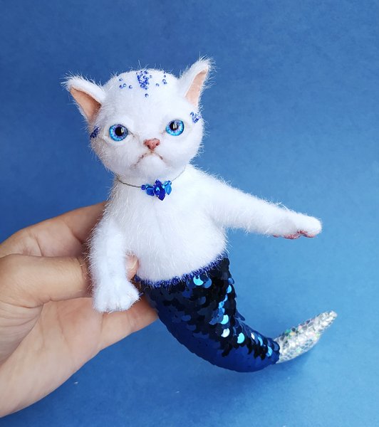 Mermaid kitten by Julia Budkina - Bear Pile