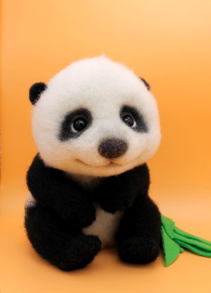 Felted Animals Dry Felting From Wool Sheep Fox Panda Hedgehog Kitten Fawn Doll