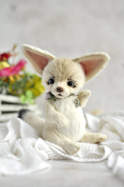 Kawaii Fennec Fox Dog Fennec Fox Teddy, Desert Fox Baby Stuffed