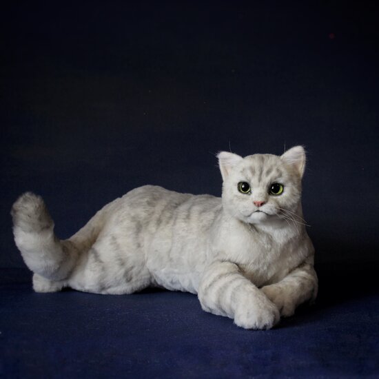 realistic soft toy British Cat by Soboleva Irina Bear Pile
