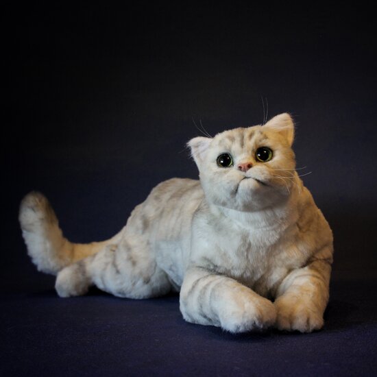 realistic soft toy British Cat by Soboleva Irina Bear Pile