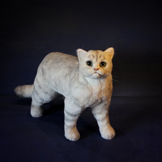realistic soft toy British Cat by Soboleva Irina Bear Pile