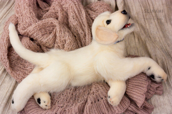 JOUTSEN- Labrador retriever pup, teddy dog by Nadia Slivkina
