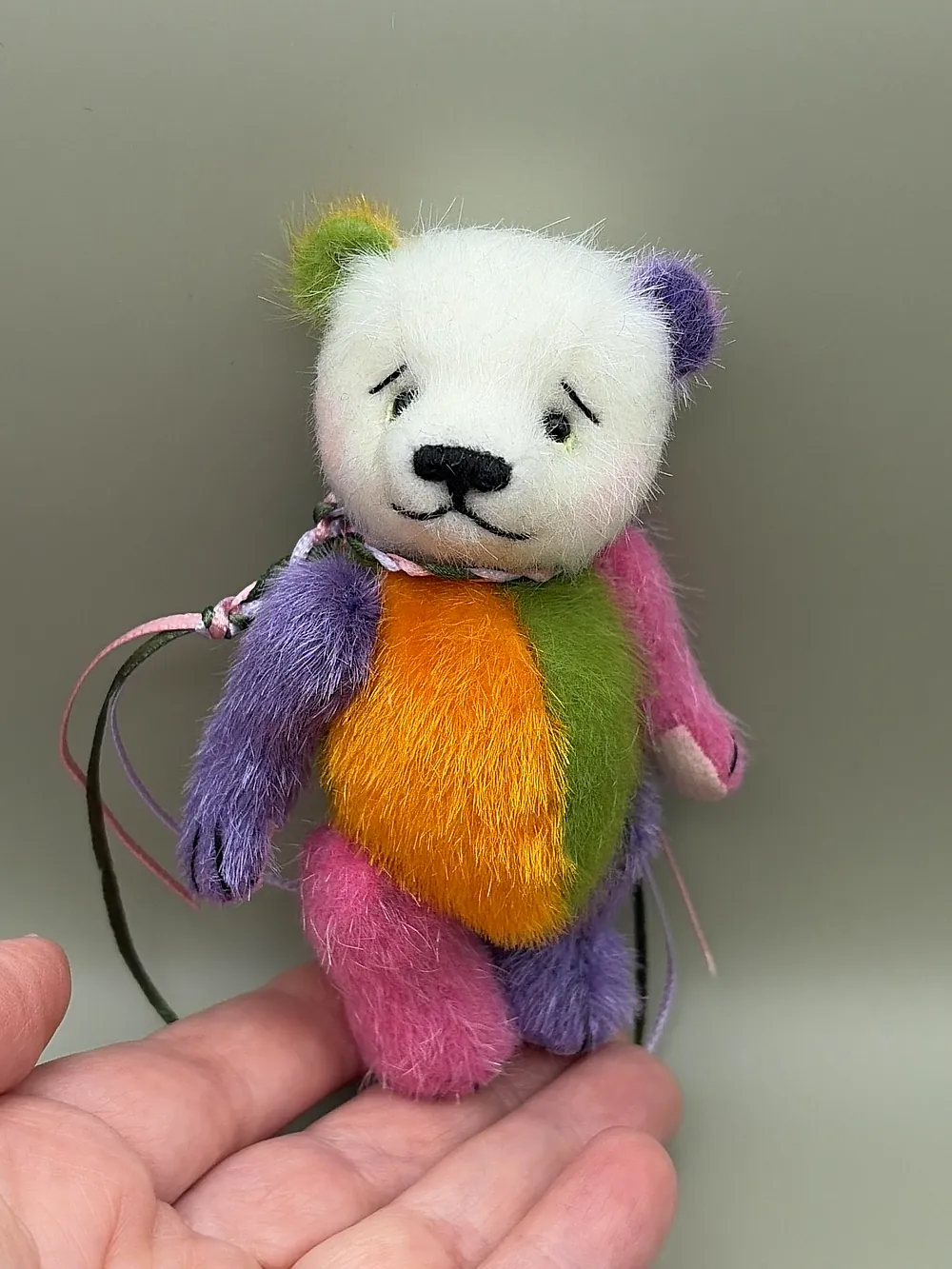 Small Jam Rapper Jelly Beanie Pocket Bear by M. E. Bears And Critters - Bear Pile