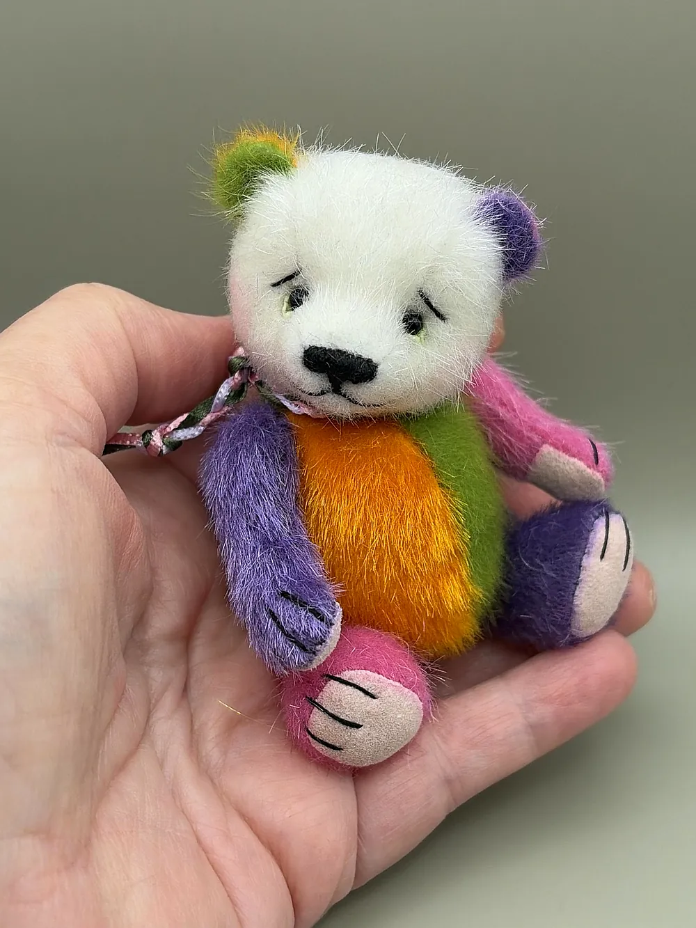 Small Jam Rapper Jelly Beanie Pocket Bear by M. E. Bears And Critters - Bear Pile