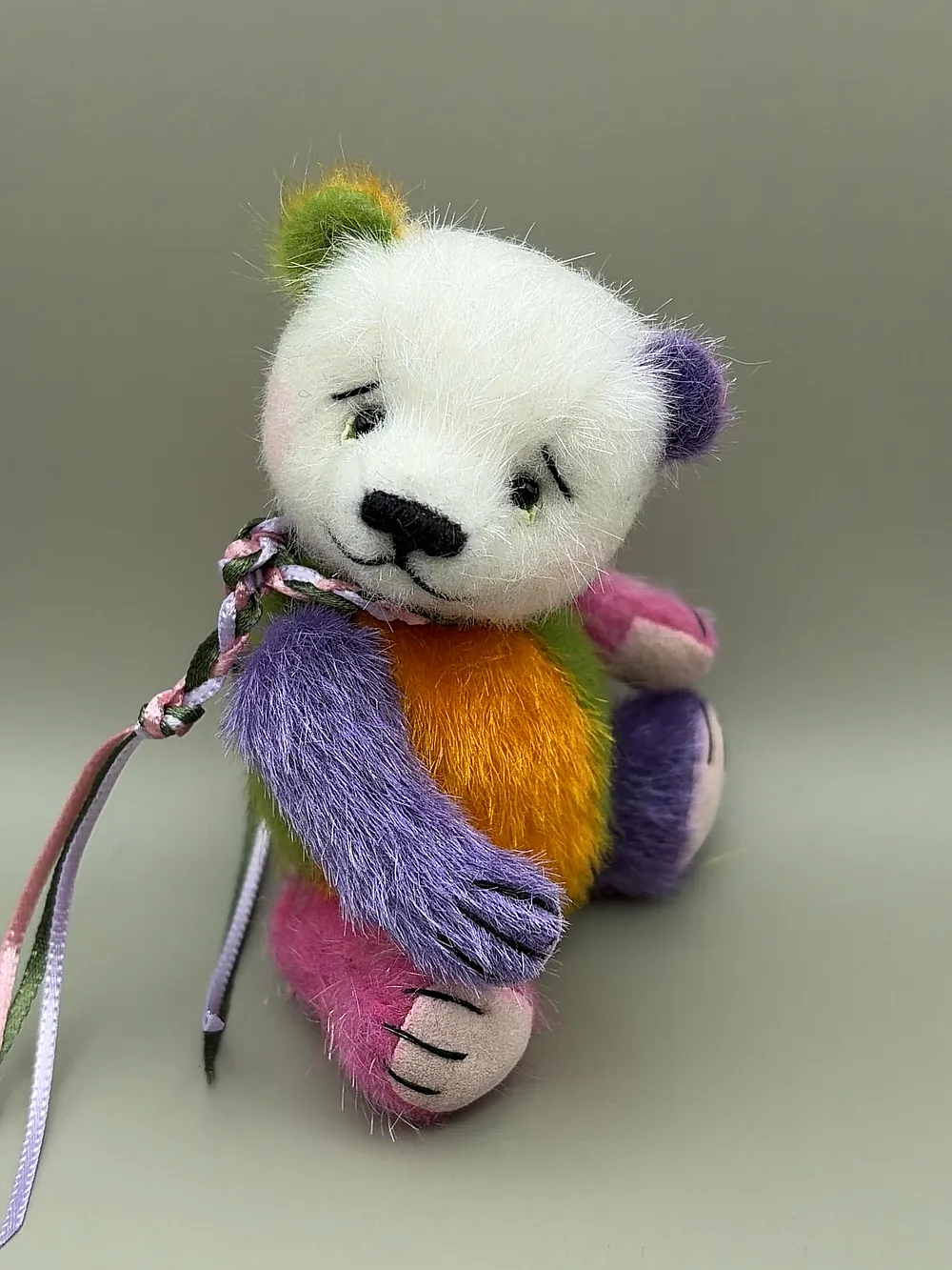 Small Jam Rapper Jelly Beanie Pocket Bear by M. E. Bears And Critters - Bear Pile
