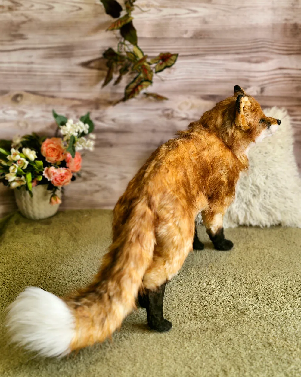 Curensology FOXカシミヤバラクラバ　モカ Realistic Fox by Olga Kirillova - Bear Pile