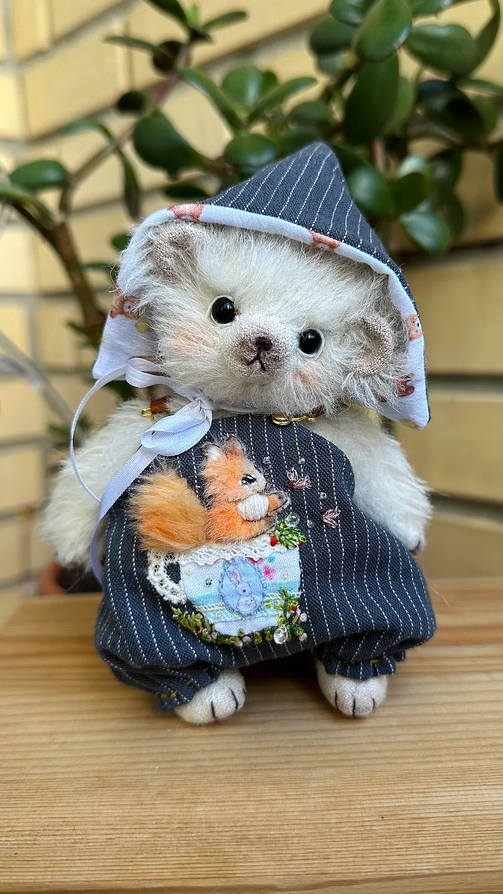 GANZ CottageCllectibles パンダ　つぎはぎテディーベアー Miki by Diana Tselman - Bear Pile