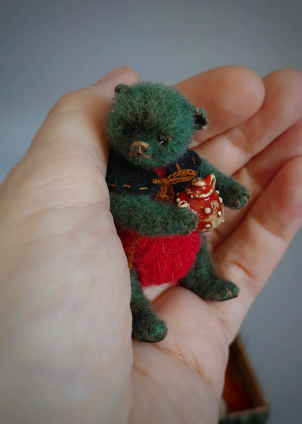 Mini bear in suitcase by Koshcheeva Anna - Bear Pile