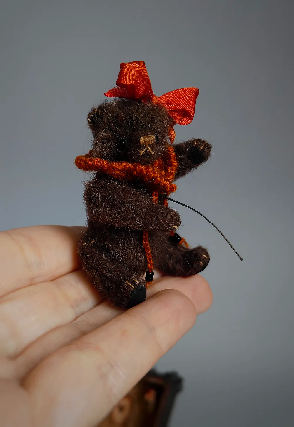 Mini bear in suitcase by Koshcheeva Anna - Bear Pile