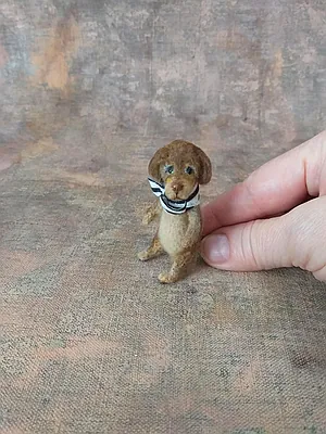 Miniature dog Dick 1.77' by Nina Pastukhova - Bear Pile