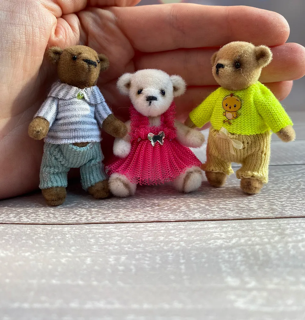 Three Bear Friends by Yuliia Yarmoliuk - Bear Pile