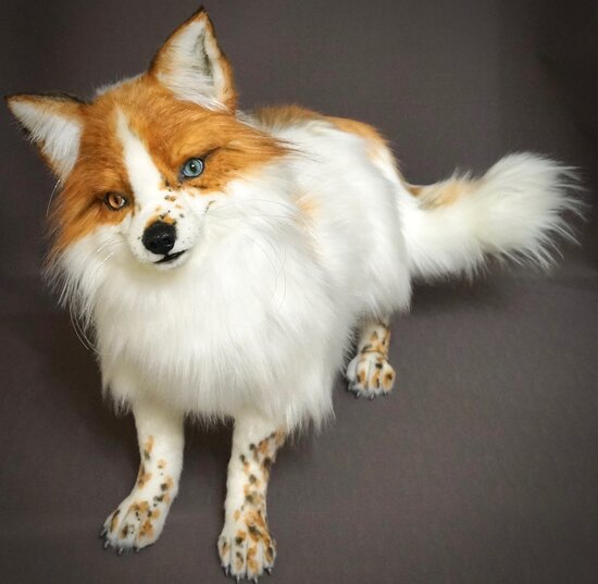 Marble fox. Ginger by Rainbow Art Creatures by Marty - Bear Pile