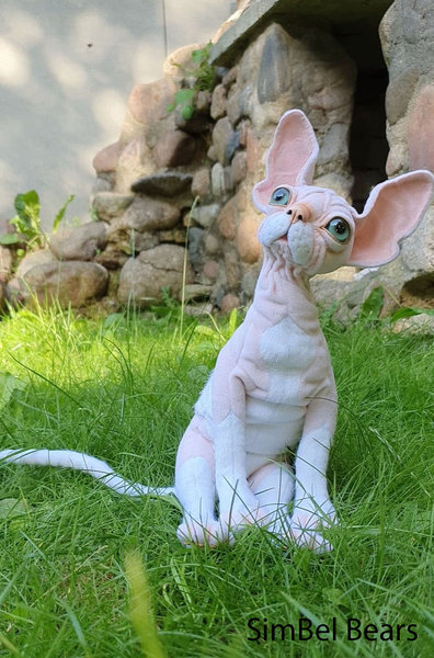 stuffed sphynx cat