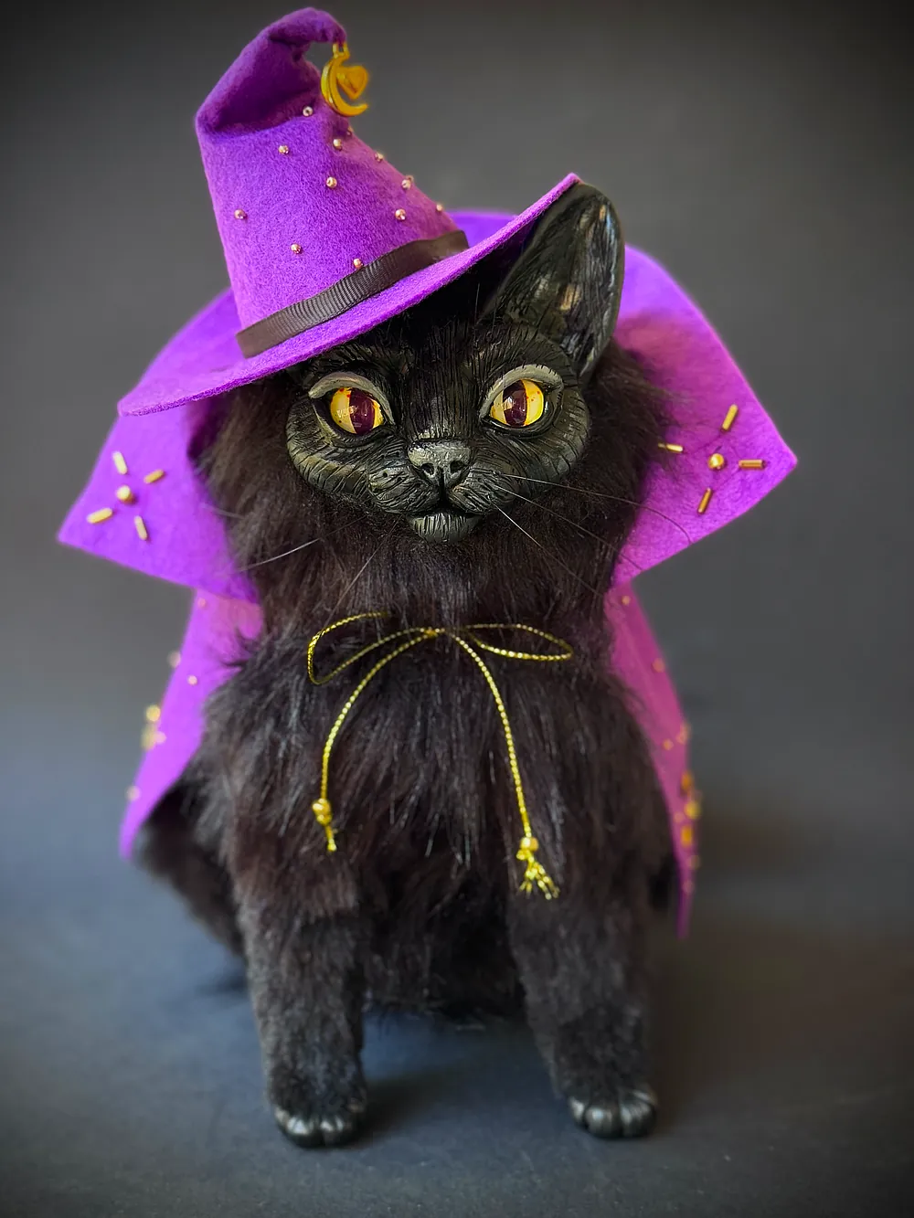 Witch Cat by Evgeniya Barshay - Bear Pile