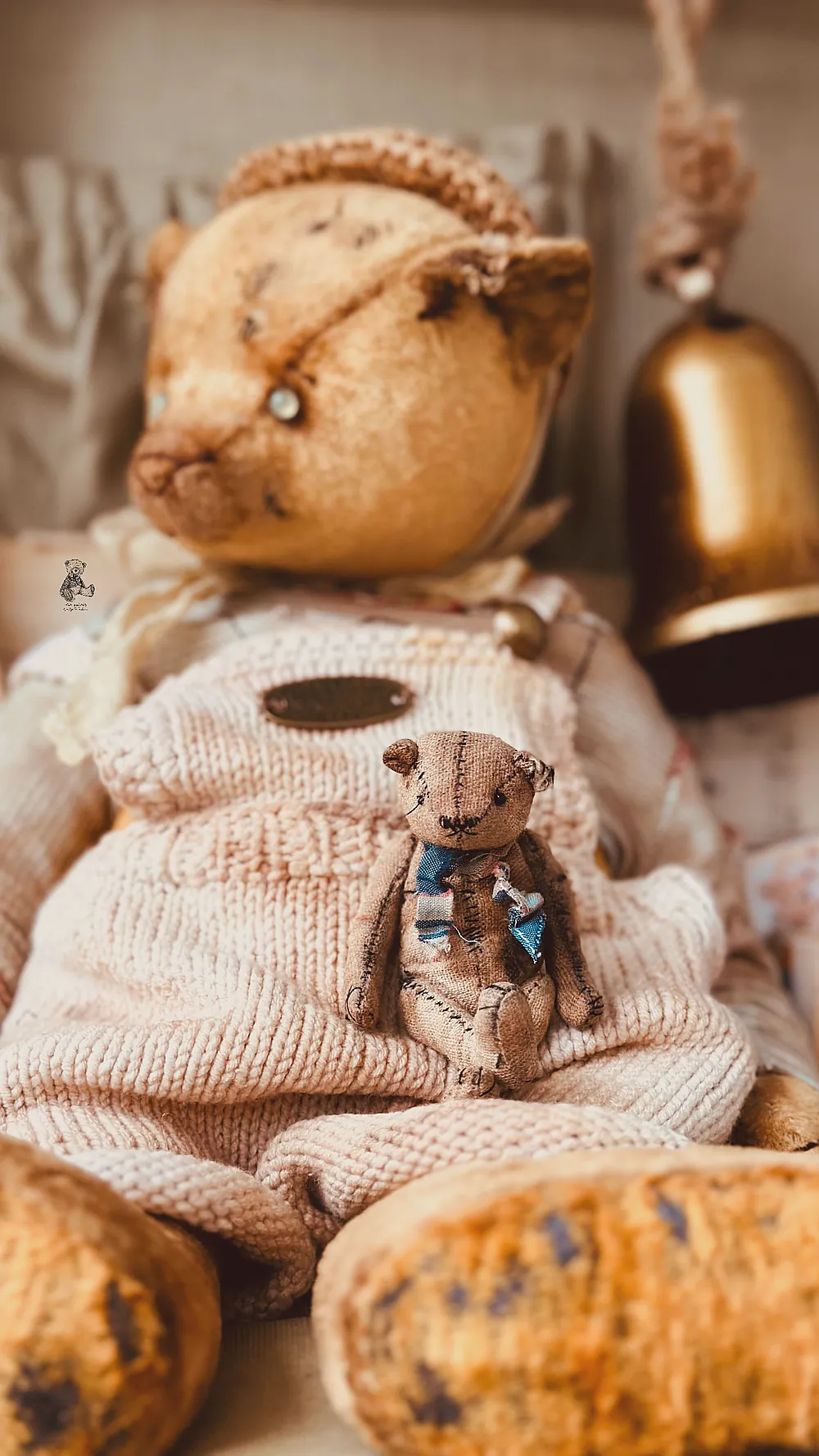Mini Old Teddy by Olga Zakharova - Bear Pile