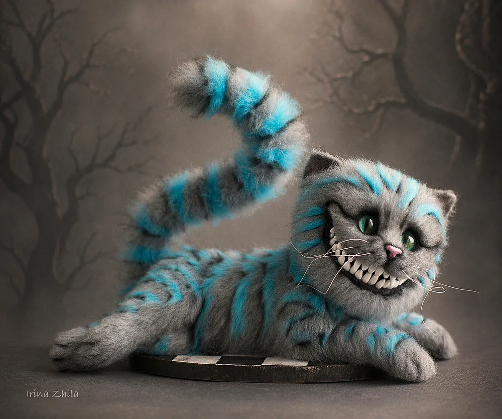 イタチ君　イタリア製　アイスバーグ　ヒストリー　シルベスター・キャット Cheshire Cat by Irina Zhila - Bear Pile