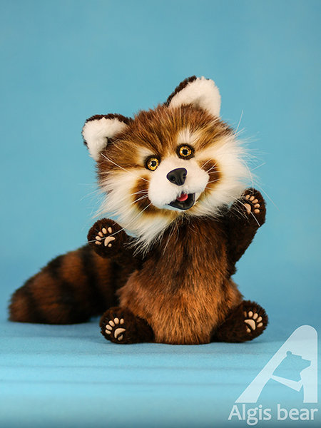 red panda clay model
