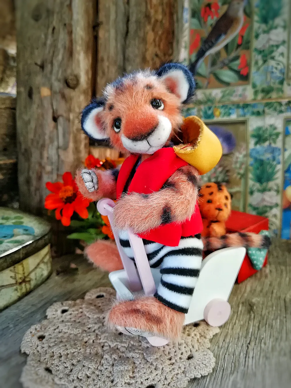Tiger dad +baby by Olga Maslova - Bear Pile